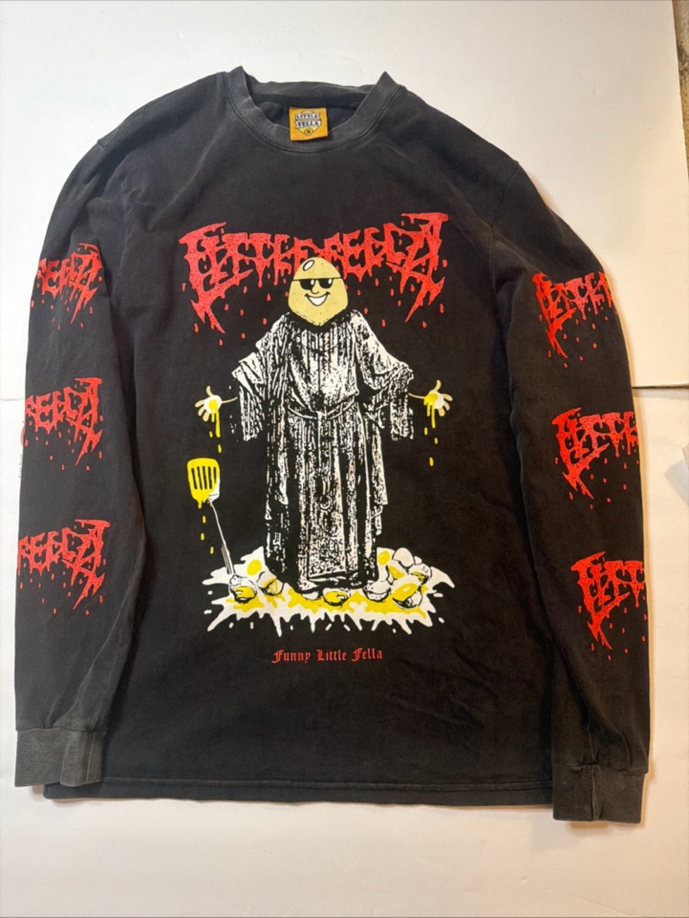 Little Fellas "Metal Fella" Long Sleeve Cold Ones Maxmoe Cool Shirt Small